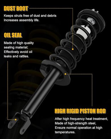 Front&Rear Complete Strut Coil and Spring Assembly Fits for 2008 2009 2010 2011 2012 for Honda for Accord 2.4L/3.5L, Struts Shocks Kit Replace 172562L 172562R 172563 in Saudi Arabia