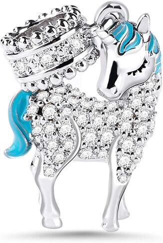 سحر GNOCE Unicorn Pendant 925 Sterling Silver Divine Soul and Spirit Charms for Bracelets & Cledlaces in Saudi Arabia