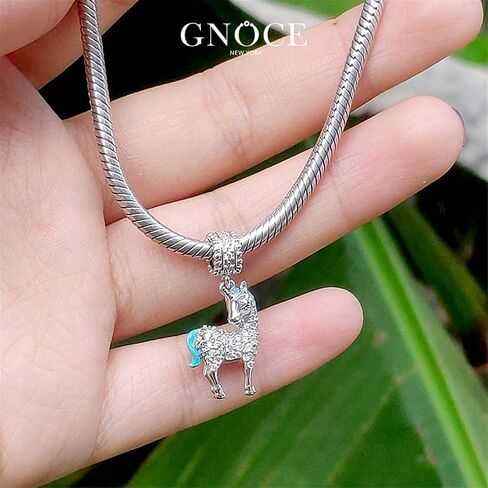 سحر GNOCE Unicorn Pendant 925 Sterling Silver Divine Soul and Spirit Charms for Bracelets & Cledlaces in Saudi Arabia