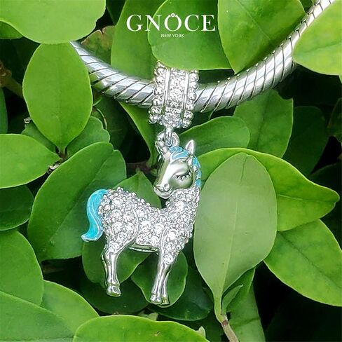 سحر GNOCE Unicorn Pendant 925 Sterling Silver Divine Soul and Spirit Charms for Bracelets & Cledlaces in Saudi Arabia