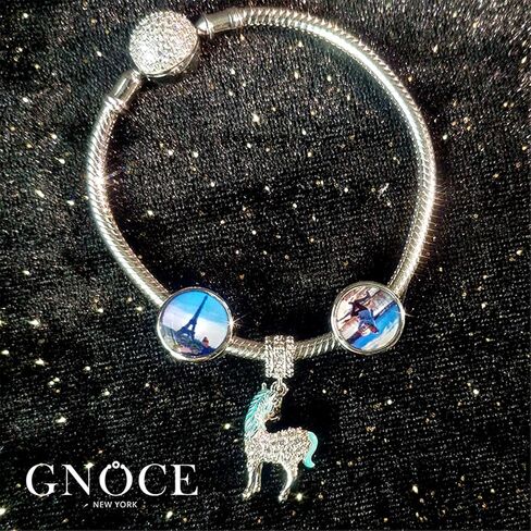 سحر GNOCE Unicorn Pendant 925 Sterling Silver Divine Soul and Spirit Charms for Bracelets & Cledlaces in Saudi Arabia