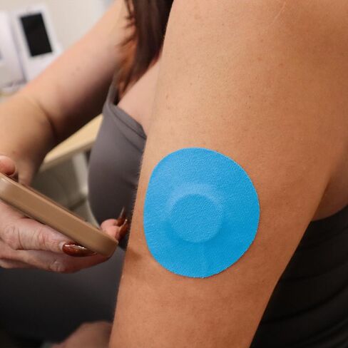بقع لاصقة مميزة لأجهزة استشعار Libre 2 & 3 CGM ، مقاومة للماء طويلة ومقاومة للعروع جيدة لمدة تصل إلى 20 يومًا من الاستخدام (بني) in Saudi Arabia