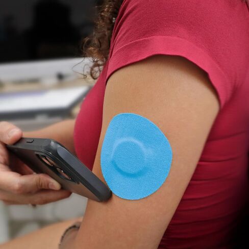 بقع لاصقة مميزة لأجهزة استشعار Libre 2 & 3 CGM ، مقاومة للماء طويلة ومقاومة للعروع جيدة لمدة تصل إلى 20 يومًا من الاستخدام (بني) in Saudi Arabia