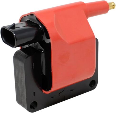 لفائف الإشعال في Dragon Fire Performance متوافق مع 1991-1997 Jeep Plymouth Dodge Chrysler Plymouth 2.2L 2.5L 3.9L 4.0L 5.2L 5.9L I4 V6 V8 مع سد بيضاوي يستبدل MSD 8228 OEM FIT C97-DF in Kuwait