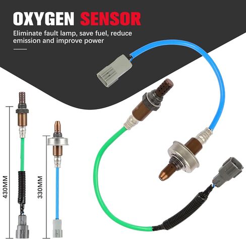 مستشعر O2 Oxygen في اتجاه المصب لـ Subaru Forester 2011-2013 Impreza 2010-2014 WRX 2014 234-9108 234-4195 2pcs-إصلاح إضاءة المحرك ، تحسين الاقتصاد في استهلاك الوقود in Saudi Arabia