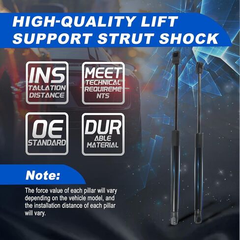 Front Hood Lift Supports Struts PM3570, for 2015-2017 Sonata (Excluding Hybrid) Replaces 81161-C1000 81171-C1000 371418 941221, 2-PC Set in Saudi Arabia