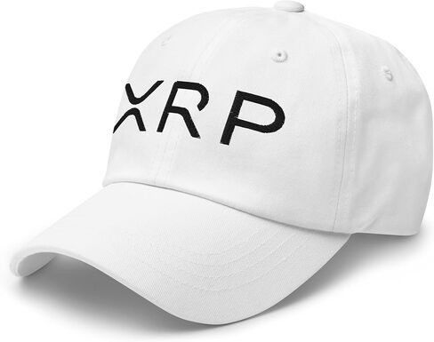 NG XRP Crypto Logo Embroidered Curved Bil Cap Relaxed Fit Low Crown Adjustable Ripple Dad Hat in Saudi Arabia
