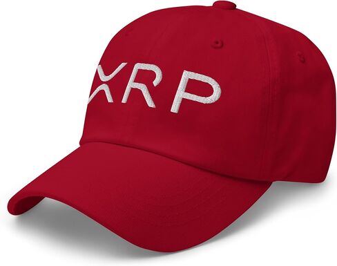 NG XRP Crypto Logo Embroidered Curved Bil Cap Relaxed Fit Low Crown Adjustable Ripple Dad Hat in Saudi Arabia
