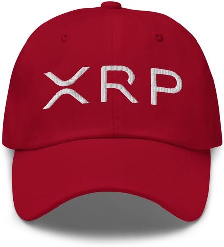 NG XRP Crypto Logo Embroidered Curved Bil Cap Relaxed Fit Low Crown Adjustable Ripple Dad Hat in Saudi Arabia