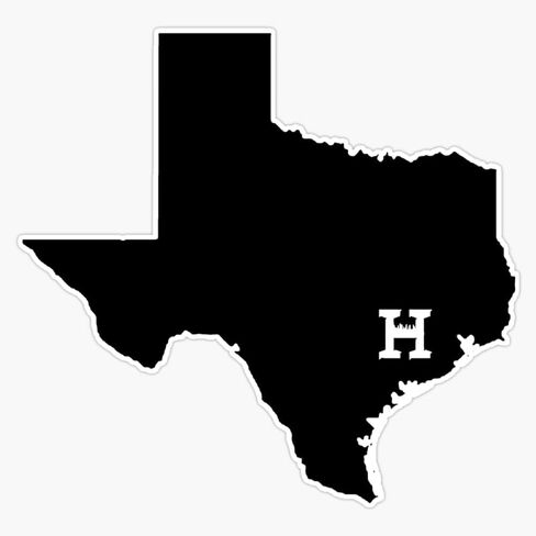 Texas Houston Sticker Bumper Sticker Vinyl Decal 5" in Saudi Arabia