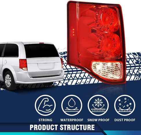Pit66 LED LED LIDER LIGHT ANDREWBLIGE W/لمبة السائق اليسرى متوافق مع دودج جراند كارافان 2011-2020 5182535AD CH2800199 in Saudi Arabia
