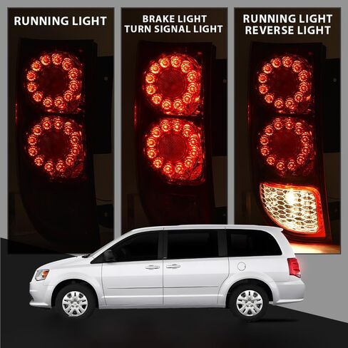 Pit66 LED LED LIDER LIGHT ANDREWBLIGE W/لمبة السائق اليسرى متوافق مع دودج جراند كارافان 2011-2020 5182535AD CH2800199 in Kuwait