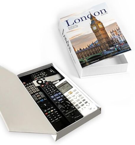 Decorative Storage Book Box – Hidden Storage for Remote Controls, Keys, and Small Items – Elegant Home Decor for Living Room, Bedroom, Coffee Table – Modern Style Faux Book Organizer (New york) in Kuwait