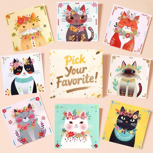 Marlrin Gem Sticker Kit for Kids, 8 Unicorn Princess Themes, Crafts Kits for Girls Ages 4-8, Arts & Crafts Toys, Diamond Painting for Girls - Birthday and Christmas Gift for Kids Ages 3, 4, 5, 6, 7, 8 in Kuwait