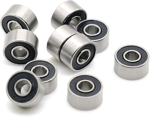 S693RS تحمل ABEC-7 (10 أجهزة كمبيوتر) 3 * 8 * 4 مم ABEC-7 HOBBY الكهربائية RC شاحنة كرة مقاوم للصدأ المحامل S693-2RS سوداء مختومة in Kuwait