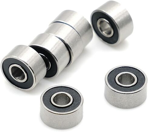 S693RS تحمل ABEC-7 (10 أجهزة كمبيوتر) 3 * 8 * 4 مم ABEC-7 HOBBY الكهربائية RC شاحنة كرة مقاوم للصدأ المحامل S693-2RS سوداء مختومة in Kuwait