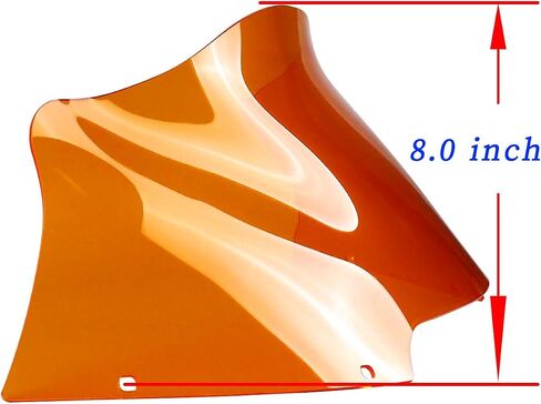 POWER JAMES 8 inch Acrylic Windshield, Compatible with Harley Davidson Road Glide FLTR 2015-2025, Clear (Orange) in Saudi Arabia