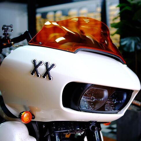 POWER JAMES 8 inch Acrylic Windshield, Compatible with Harley Davidson Road Glide FLTR 2015-2025, Clear (Orange) in Saudi Arabia