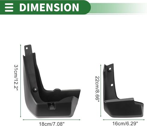 Motoforti Mud Flaps Splash Guards Mud Guards for Honda Fit Sport 2018-2020 W/Mount Accessories in Saudi Arabia