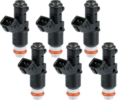 X Autohaux 6pcs No.16450-RCA-A01 استبدال فوهة حقن الوقود لـ Honda Accord 2003-2007 3.0L لـ Honda Odyssey 3.5L 2005-2017 in Saudi Arabia
