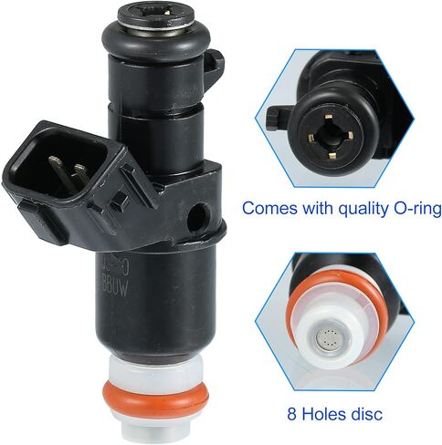 X Autohaux 6pcs No.16450-RCA-A01 استبدال فوهة حقن الوقود لـ Honda Accord 2003-2007 3.0L لـ Honda Odyssey 3.5L 2005-2017 in Saudi Arabia