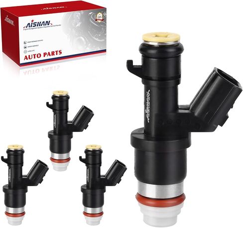 4pcs حقن الوقود 12 ثقوب متوافقة مع Acura ILX 2013-2015 ، TSX 2009-2014 ، لـ Honda Accord 2008-2012 ، Civic 2013-2015 ، CR-V 2010-2011 L4 2.4L استبدال# 16450R40Y01 FJ1046 in Saudi Arabia
