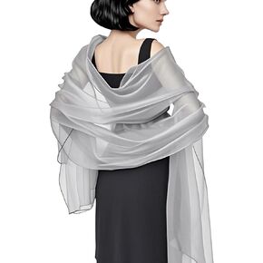 Jolbndcv Soft Chiffon Women's Scarfs Shawl and Wraps for Evening Dresse Lightweight Silky Wedding Shawl Wraps Bridal Scarve in Saudi Arabia