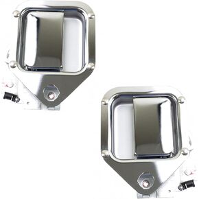 TRQ Left and Right Exterior Door Handle Set Drivers Side Compatible with 1986-2006 Kenworth T600A 1987-2006 T800 1981-2006 W900 in Kuwait