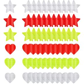 60pcs ملصقات عاكسة ، 3 ألوان أمان ملصق عاكس مضاد للماء ملصقات شريط عاكس للملابس دراجة نارية مركبة للدراجة in Kuwait