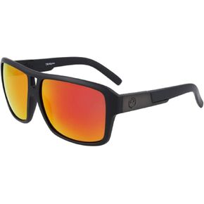 التنين رجال النظارات الشمسية المربى - إطار أسود غير لامع | LL Red Ion Lens in Saudi Arabia
