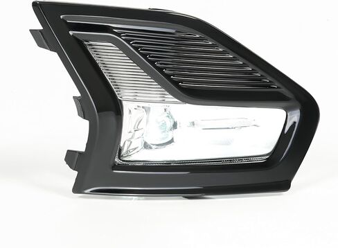 زوج Hecasa LED LED LID Light & Pozel متوافق مع استبدال Ford Fusion 2019-2020 لـ FO2593252 FO2592252 مجموعة مصباح الضباب مجموعة محطات الصدمات الأمامية in Saudi Arabia