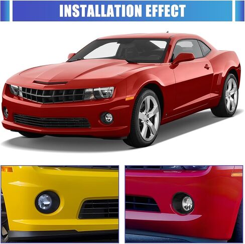 Nixon Offroad Lights Lights Cover Fog Lamp Lamp Trim لعام 2010 2011 2012 2013 Chevrolet Chevy Camaro Fog Light ، مصابيح الضباب المصنع الأسود OEM تغطي مجموعات زوج الإطار ، وركاب وسائق السائق in Saudi Arabia