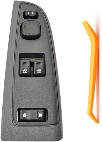 15883318 Front Driver Side Power Window Switch and Bezel Driver Side W/0 NO Folding Mirror Compatible with 2003-2007 Chevy Silverado & GMC Sierra 1500/2500/3500, Replaces# DWS-226, 920-023 in Kuwait