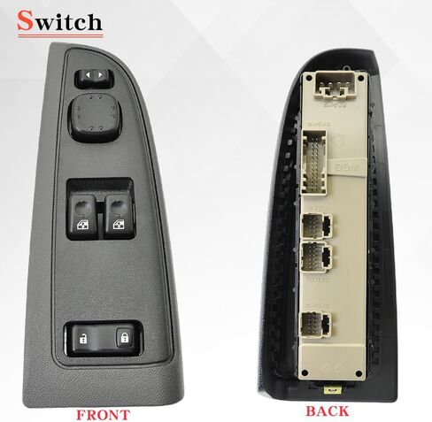 15883318 Front Driver Side Power Window Switch and Bezel Driver Side W/0 NO Folding Mirror Compatible with 2003-2007 Chevy Silverado & GMC Sierra 1500/2500/3500, Replaces# DWS-226, 920-023 in Kuwait