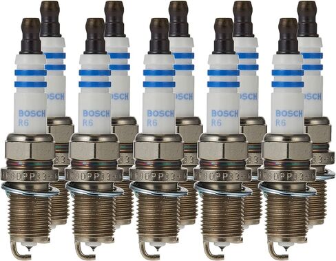 BOSCH 7422 OE Fine Wire Double Platinum Spark Plug - Pack of 10 in Saudi Arabia