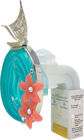 Bath & Body Works Limited Edition Princess Collection Moana قابلة للتعديل زهور الجدار الرائحة التحكم في قابس العطر الإضاءة مع عينة من الشوفان الطبيعية صابون in Saudi Arabia