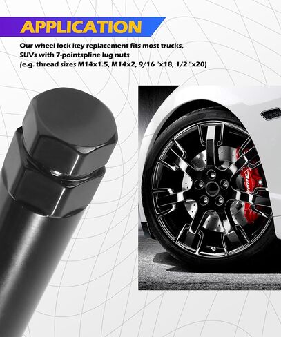 6 spline Lug Nut Socket ، إكسسوارات السيارة مفتاح Lug Nut ، أداة إزالة مقبس Lug Lug ، تستخدم إلى 21 مم (13/16 بوصة) و 22 مم (7/8 بوصة) مفتاح مقبس سداسي ، مناسب للسيارات والشاحنات ، سيارات الدفع الرباعي (كبيرة 6 خطوط) in Saudi Arabia