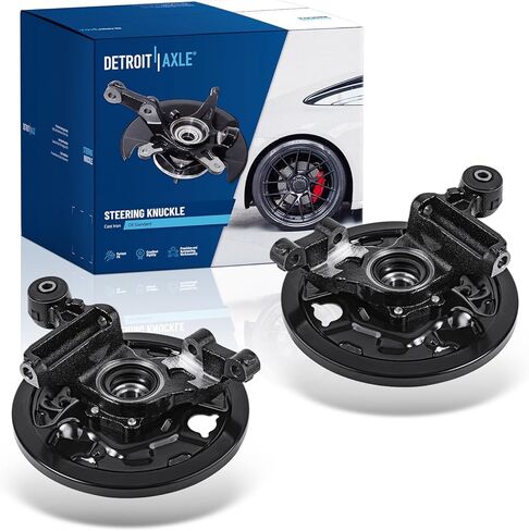 Detroit Axle - Rear 2pc Steering Knuckles for 01-08 Subaru Forester, 2 Steering Knuckles & Wheel Hub Bearing Assembly 2001 2002 2003 2004 2005 2006 2007 2008 Replacement in Saudi Arabia