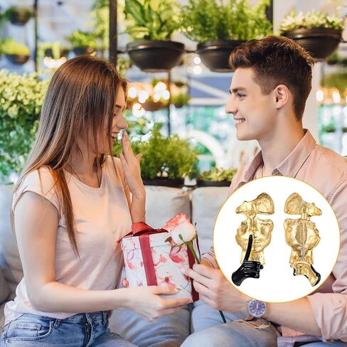 2 Pcs Gold Mask Pin Set Vintage Abstract Art Brooches Lapel Pins for Blazers Hats Scarves Bags Jackets Gift for Collectors Birthday Anniversary Wedding Parties Special Occasions Accessory in Saudi Arabia