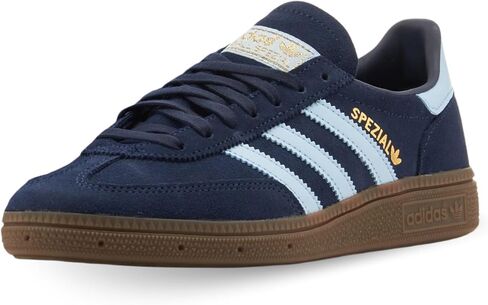 adidas Handball Spzl J Undefined's 70S Design Logo Contrasts Sole Trainers (Navy Blue, US 4) in Saudi Arabia