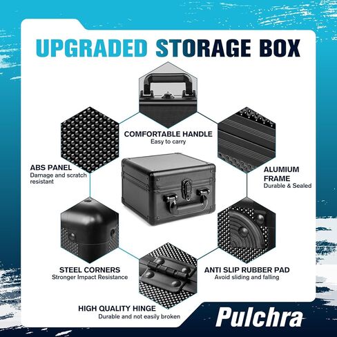صندوق تخزين البطاقات المتدرج Pulchra ، علبة اللوادر ، صندوق التداول الرياضي ، Slab PSA MTG CSG BGS SGC Magnetic حامل ، صناديق تخزين جامع محمل للماء in Kuwait