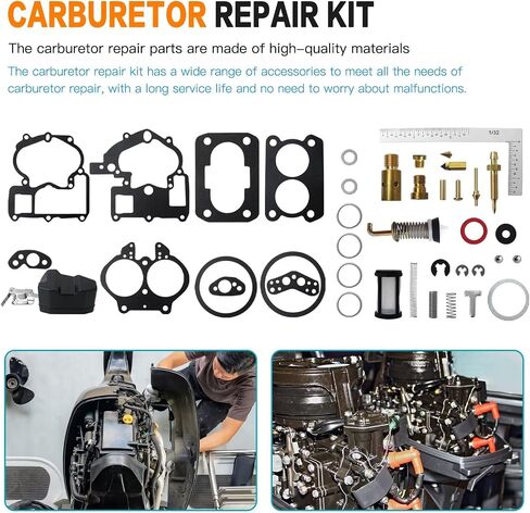 طقم إصلاح المكربن لـ Mercruiser Marine 2 Barrel 3.0L 4.3L 5.0L 5.7L مع تعويم بديلة 3304-9565A7 ، 3310-805924A2 ، 3310-864941A01 ، 1389-80607A2 ، 3310-806972A1 بواسطة ACUPRESS in Saudi Arabia