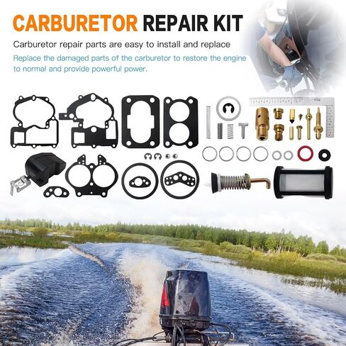 طقم إصلاح المكربن لـ Mercruiser Marine 2 Barrel 3.0L 4.3L 5.0L 5.7L مع تعويم بديلة 3304-9565A7 ، 3310-805924A2 ، 3310-864941A01 ، 1389-80607A2 ، 3310-806972A1 بواسطة ACUPRESS in Saudi Arabia