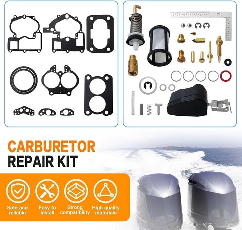 طقم إصلاح المكربن لـ Mercruiser Marine 2 Barrel 3.0L 4.3L 5.0L 5.7L مع تعويم بديلة 3304-9565A7 ، 3310-805924A2 ، 3310-864941A01 ، 1389-80607A2 ، 3310-806972A1 بواسطة ACUPRESS in Saudi Arabia