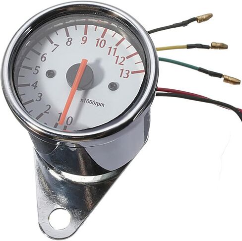 0-13000 Motorcycle Tachometer, Tach RPM-Gauge Counter Universal RPM Meter Tachometer Counter, Universal Fits Most Motorcycle in Saudi Arabia