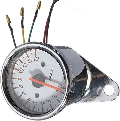 0-13000 Motorcycle Tachometer, Tach RPM-Gauge Counter Universal RPM Meter Tachometer Counter, Universal Fits Most Motorcycle in Saudi Arabia