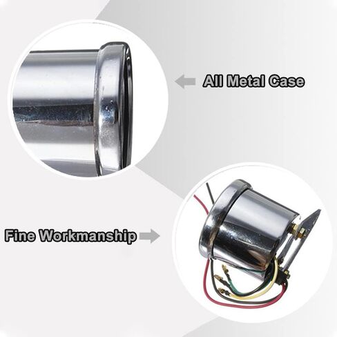 0-13000 Motorcycle Tachometer, Tach RPM-Gauge Counter Universal RPM Meter Tachometer Counter, Universal Fits Most Motorcycle in Saudi Arabia