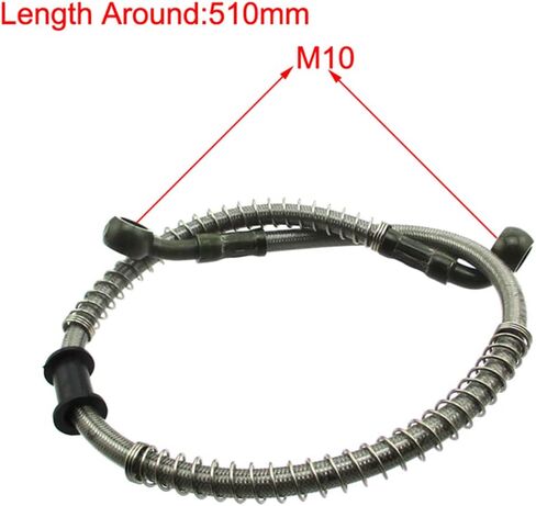 DJ-Motor M10 Dirt Bike Rear Brake Line Hose Hydraulic 510mm For 50cc 70cc 90cc 110cc 125cc 140cc 150cc 160cc 180cc 190cc Chinese Stomp Demon X WPB Orion M2R Lucky Thumpstar Explorer Braaap Atomik in Saudi Arabia