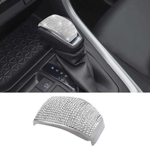 بلينغ RAV4 الملحقات SHIFTER LEVER DEAVER STATCHER GEAR SHIFT COVER متوافقة مع Toyota RAV4 2022 الملحقات 2022-2019 ، هايلاندر 2020-2022/فينزا 2021 2022 (غطاء مقابر الترس) in Kuwait