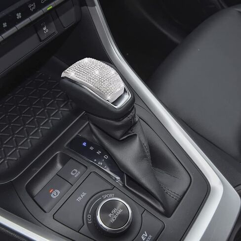 بلينغ RAV4 الملحقات SHIFTER LEVER DEAVER STATCHER GEAR SHIFT COVER متوافقة مع Toyota RAV4 2022 الملحقات 2022-2019 ، هايلاندر 2020-2022/فينزا 2021 2022 (غطاء مقابر الترس) in Kuwait